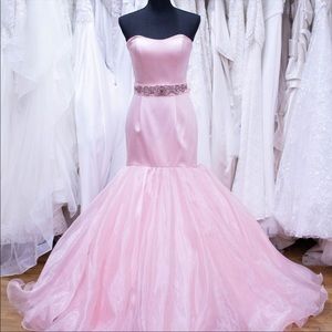Sherri Hill Mermaid Pink Prom Dress